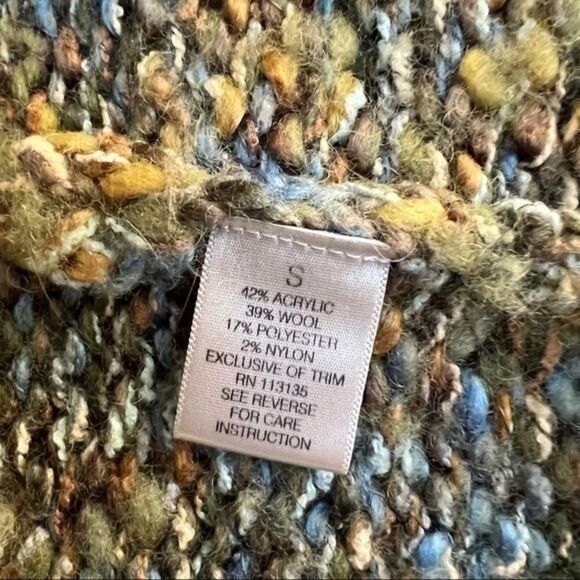 Leo&Nicole wool blend 3 button cardigan size S - Picture 7 of 8